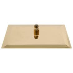 shumee aranyszínű négyszögletes rozsdamentes acél esőztető zuhanyfej 40x40 cm 