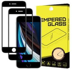 MG Full Glue Super Tough 2x üvegfólia iPhone 7/8/SE 2020/6/6s, fekete