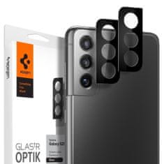 Spigen Optik.Tr 2x üvegfólia kamerára Samsung Galaxy S21, fekete
