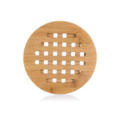Čisté dřevo Kerek bambusz szőnyeg az edényhez - 17,5 cm