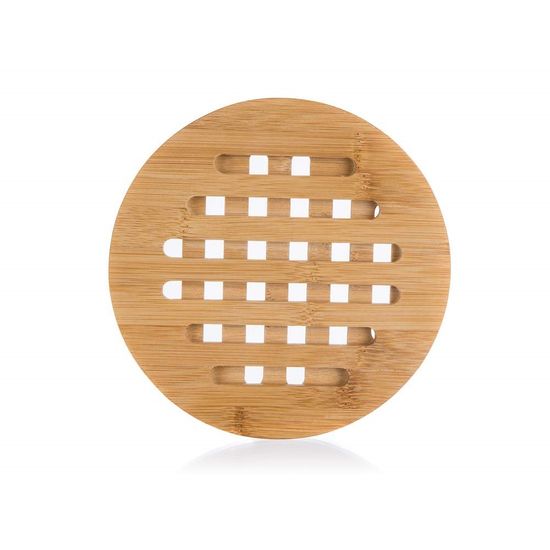 Čisté dřevo Kerek bambusz szőnyeg az edényhez - 17,5 cm