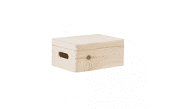 Čisté dřevo Fa doboz tetővel 30X20X14 CM