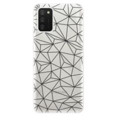 iSaprio Abstract Triangles 03 - black szilikon tok Samsung Galaxy A02s