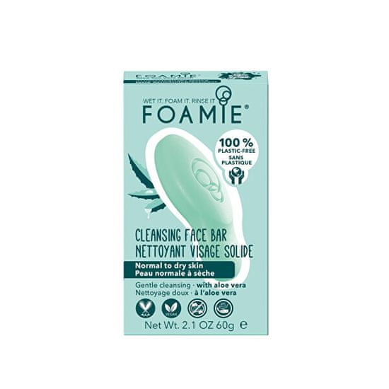 Foamie Szappan normál és száraz bőrre Aloe You Vera Much (Cleansing Face Bar) 60 g