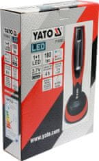 YATO  Szerelőlámpa 1+1 LED, vezeték nélküli, 3,7V Li-ion, mágnes + horog, 180lm