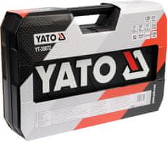YATO  csavarkulcs kulcskészlet 1/2", 3/8", 1/4" + kiegészítők 128 db