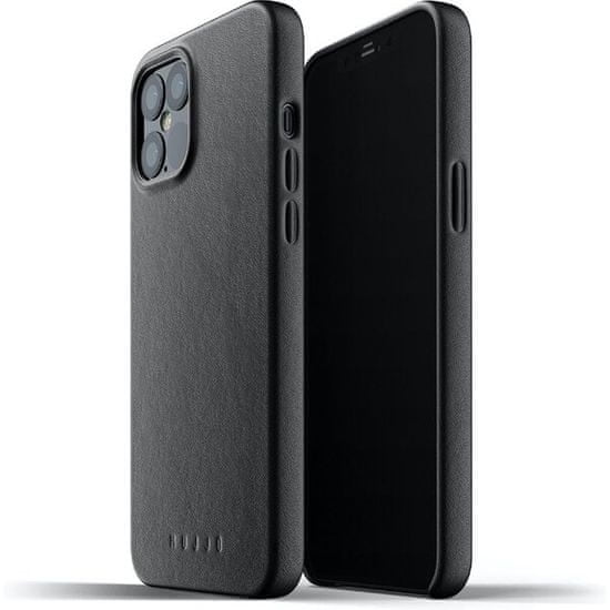 Mujjo Full Leather Case - bőr tok az iPhone 12 Pro Max készülékhez, MUJJO-CL-009-BK, fekete