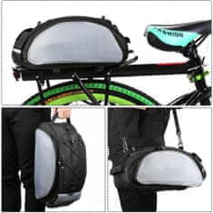MG Bicycle Pannier kerékpár táska 13L, fekete