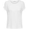 Női póló ONLMOSTER Regular Fit 15106662 White (Méret XL)