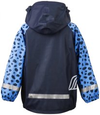 Didriksons1913 Gyerek víztaszító nadrág és kabát szett D1913 Slaskeman Print 503733-856, 130, kék