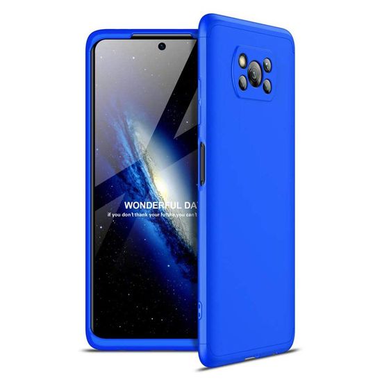 GKK 360 Full Body műanyag tok Xiaomi Poco X3 NFC / X3 Pro, kék