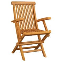 shumee 4 db tömör tíkfa kerti szék tópszínű párnával
