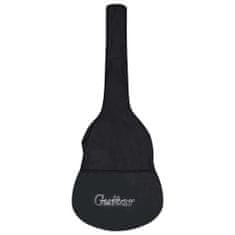 shumee fekete szövet gitártok 1/2-es klasszikus gitárhoz 95 x 36,5 cm