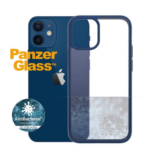 PanzerGlass ClearCase Antibacterial Apple iPhone 12 mini (kék - True Blue) 0276 modellekhez