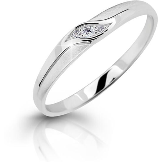 Cutie Diamonds Elegánsfehér arany gyűrű gyémántokkal DZ6815-2844-00-X-2