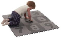 BabyDan Grey játszóalátét számokkal, kirakó, 90x90 cm