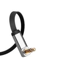 Ugreen Flat audio kábel 3,5mm mini jack 1m, ezüst