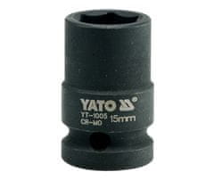 YATO  1/2" ütős rögzítés hatszögletű 15 mm CrMo