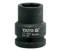 YATO  1/2" ütős rögzítés hatszögletű 16 mm CrMo