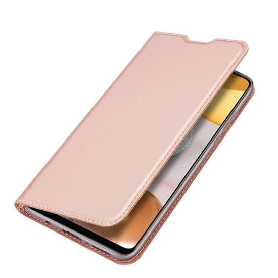 Dux Ducis Skin Pro bőr könyvtok Samsung Galaxy A42 5G, rózsaszín