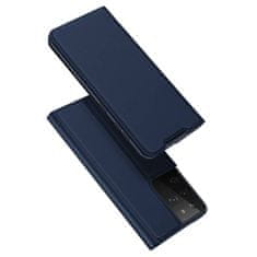 Dux Ducis Skin Pro bőr könyvtok Samsung Galaxy S21 Plus, kék