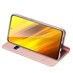 Dux Ducis Skin Pro bőr könyvtok Xiaomi Poco X3 NFC / X3 Pro, rózsaszín