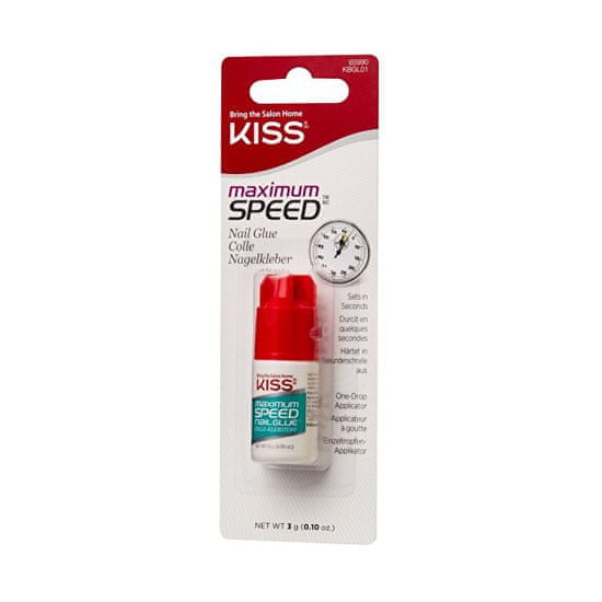KISS Gyorsan száradó körömragasztó Maximum Speed (Nail Glue) 3 g