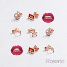 Rosato Aranyozott single fülbevaló cirkónium kövekkel Peace Storie RZO024R - 1 db