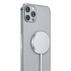 Kaku vezeték nélküli mágneses töltő iPhone 12, MagSafe, 15W, USB-C, fehér