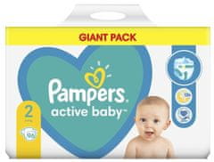 Pampers Active Baby Pelenka, 2-es méret, 96 db, 4-8kg