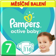 Pampers Active Baby Pelenka, 7-es méret, 116 db, 15kg+