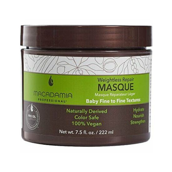 Macadamia Megújító maszk minden hajtípusra Weightless Repair (Masque)