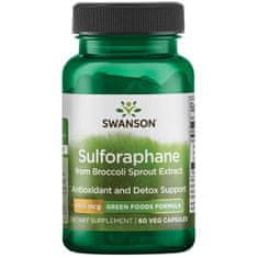 Swanson Sulforaphane brokkoli kivonat (Sulforaphane brokkoli kivonatból), 400 mcg, 60 növényi kapszula