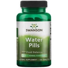 Swanson Water pills (víz optimalizálása a szervezetben), 120 tabletta