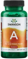 Swanson A-vitamin, 10000 NE, 250 lágyzselé