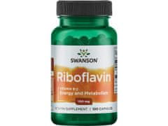 Swanson Riboflavin Vitamin B-2, 100 mg, kapszula
