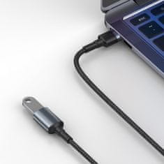 BASEUS Cafule töltő / adatkábel USB 3.0 apa - USB 3.0 hüvely 2 A 1 m CADKLF-B0G, szürke