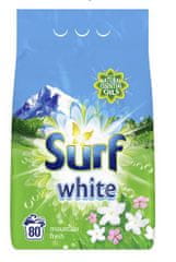 Surf White Mountain Fresh mosópor fehér ruhához 80 adag