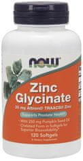 NOW Foods Cink-glicinát (cink-biszglicinát + tökmagolaj), 30 mg, 120 db lágyzselé kapszula
