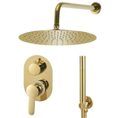 Greatstore aranyszínű rozsdamentes acél zuhanyzórendszer