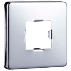 Greatstore ezüstszínű négyszögletes rozsdamentes acél zuhanytartókar 30 cm