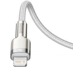 BASEUS Cafule Series töltő- / adatkábel USB-C -ről Lightning-ra PD 20 W 2 m CATLJK-B02, fehér