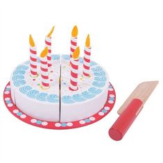 Bigjigs Toys Születésnapi torta vágóeszköz