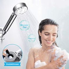 Netscroll Prémium kétoldalú zuhanyfej szappantöltéssel, DoubleShower