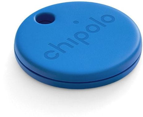 Chipolo ONE - Bluetooth lokátor kék, kis színű medál cseng az alkalmazási tartományban, hatótávolság 60 m helyvédelem stílusos megjelenés névtelen telefon jel keresés néma üzemmódú alkalmazás csengési tartománya vezeték nélküli szelfi redőny Widget