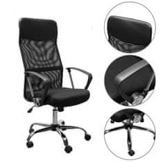 Timeless Tools Ergonomikus irodai szék magasított háttámlával - fekete