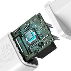 BASEUS Super SI USB-C 20W adapterkészlet és USB-C kábel Lightning-hoz 1 m TZCCSUP-B02, fehér