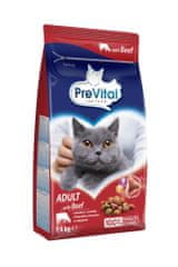 PreVital Száraztáp granulátum, macska, Adult, marha 4x1,4 kg