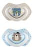 Canpol babies Szimmetrikus szilikon cumi szett, 0-6m BONJOUR PARIS, kék