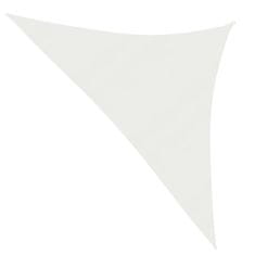 Greatstore fehér HDPE napvitorla 160 g/m² 3,5 x 3,5 x 4,9 m